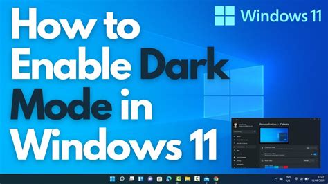 How To Enable Dark Mode In Windows Youtube