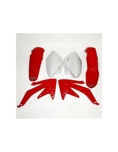 Plastiques Off Road Kit Plastique UFO Couleur Origine Rouge Blanc H