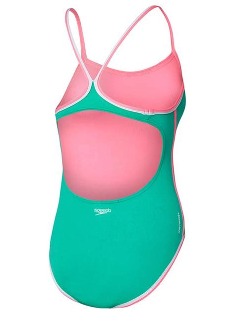 Speedo Sierra Stack Girls One Piece Swimsuit