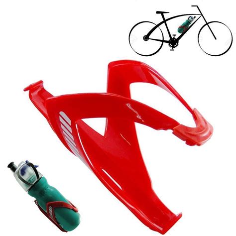 Suporte Bicicleta Squeeze Garrafa Caramanhola Bike Vermelho Cbrn