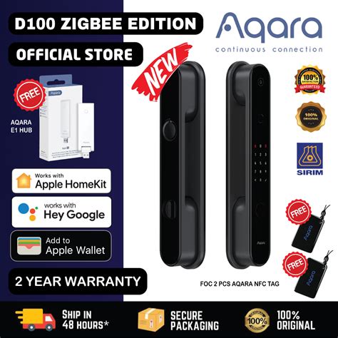 AQARA D100 SMART LOCK DOOR LOCK ZIGBEE EDITION GLOBAL VERSION 2 YEARS