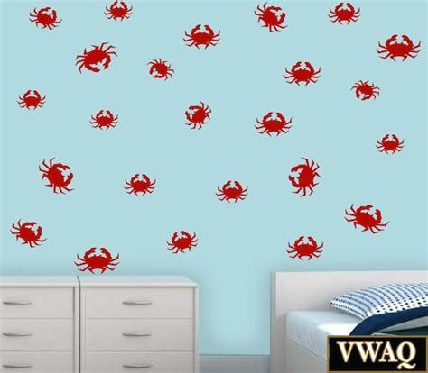 Crabs Decals Peel And Stick Wall Decals For Nursery Boys Etsy