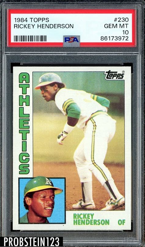 Rickey Henderson Topps Base Price Guide Sports Card Investor