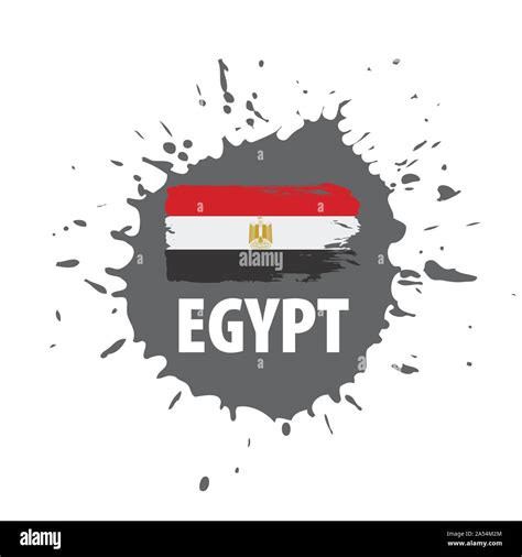 Egypt Flag Vector Illustration On A White Background Stock Vector Image And Art Alamy