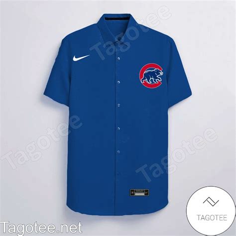 Personalized Chicago Cubs Blue Hawaiian Shirt And Short Tagotee