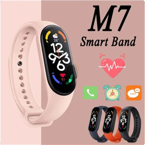 M7 Silicone Rel Gio Inteligente Para Homens E Mulheres Smartband