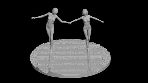 MAX AND CHLOE FROM LIFE IS STRANGE NUDE Free STL File For D PrintingCults