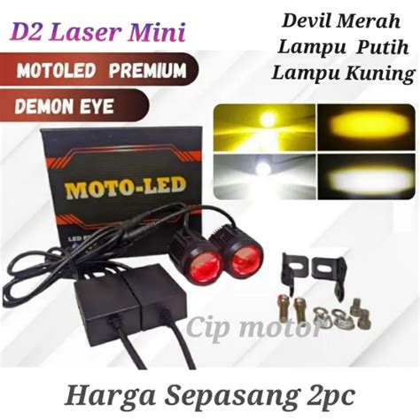 Lampu D Laser Moto Led Nmax Old New Nmax V Putih Kuning Premium