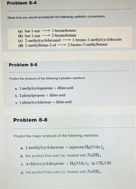 Solved Show How You Would Accomplish The Following Synthetic Chegg