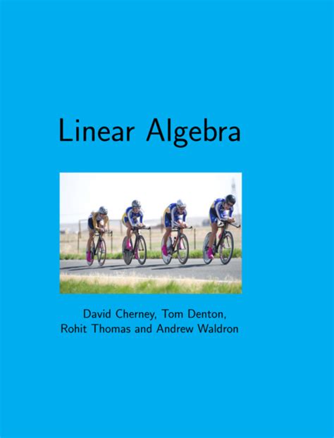 Linear Algebra Open Textbook Library