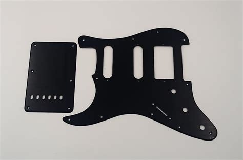 H S S Black Acrylic Lefthand Pickguard Back Plate For Reverb