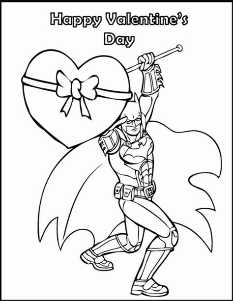 Spiderman Valentine Coloring Pages