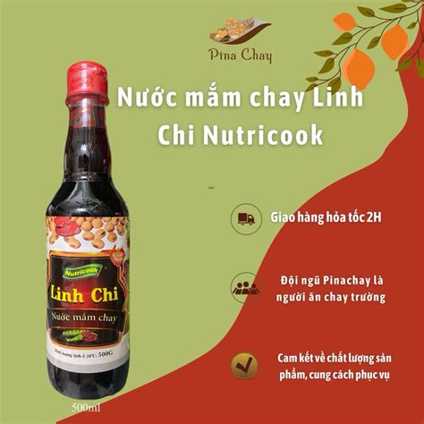 Nước mắm chay Linh Chi, gia vị chay, gia vị chấm Nutricook | Shopee ...