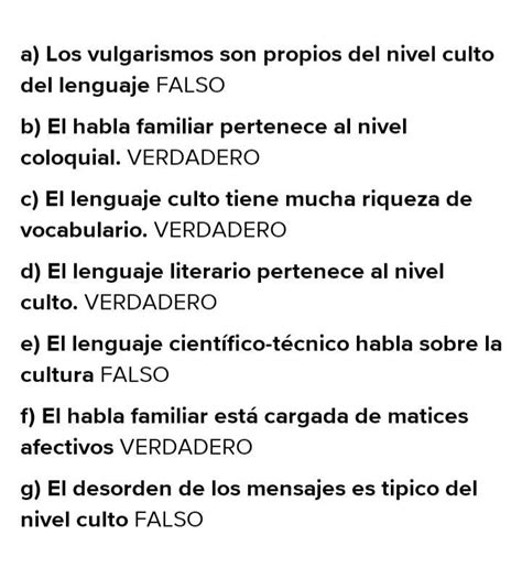 Lee la información y luego contesta con verdadero o falso Justifica las