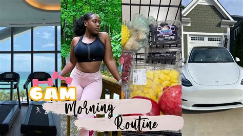 6AM Realistic Morning Routine Very Productive Gym Eating Cleaning