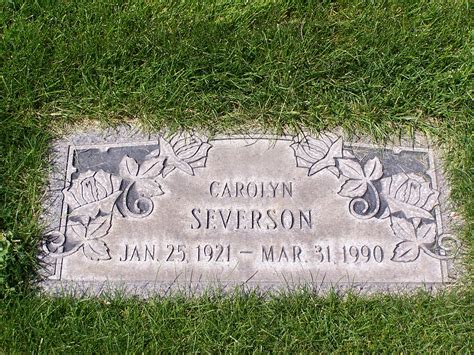 Carolyn Helen Lones Severson 1921 1990 Mémorial Find a Grave