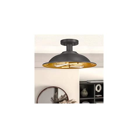 Buy Emliviar Industrial Ceiling Light Fixture 2 Light Farmhouse Semi