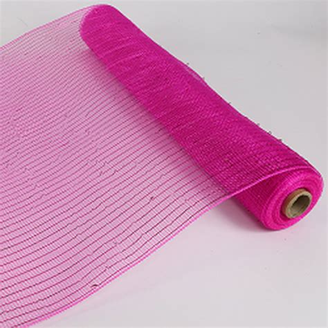 Fuchsia Metallic Deco Poly Mesh Ribbon Valentine S Day Holiday