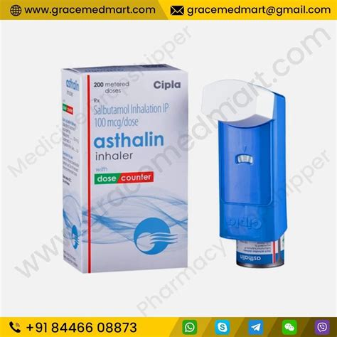 100 Mcg Asthalin Salbutamol Inhaler Cipla Ltd 200 Metered Doses At Rs