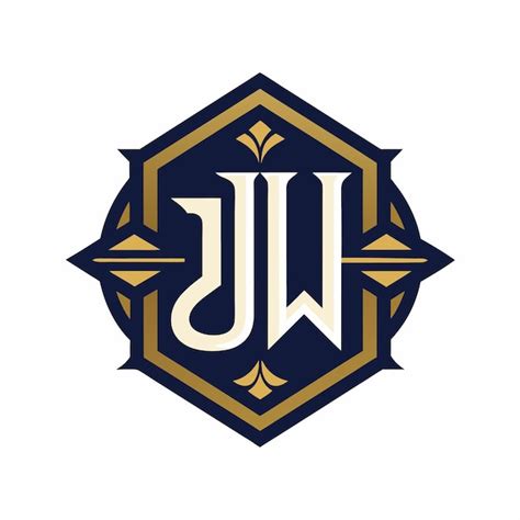 Logotipo Jw Letra Design Criativo Jw Monograma Logotipo Conceito Nico