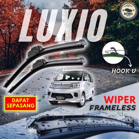 Jual Wiper Frameless Mobil DAIHATSU LUXIO 2 Pcs Atau 1 Pasang Wifer