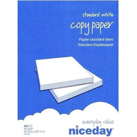 Niceday Kopierpapier Din A G M Wei Blatt Amazon De