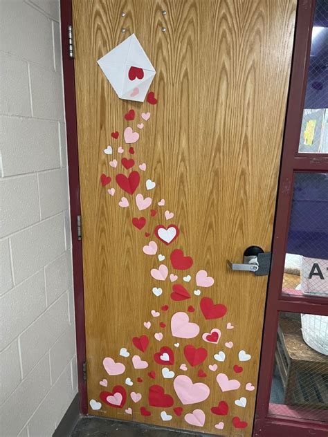 Valentines Teacher Door Valentines Door Decorations Classroom Diy Valentine S Day Decorations