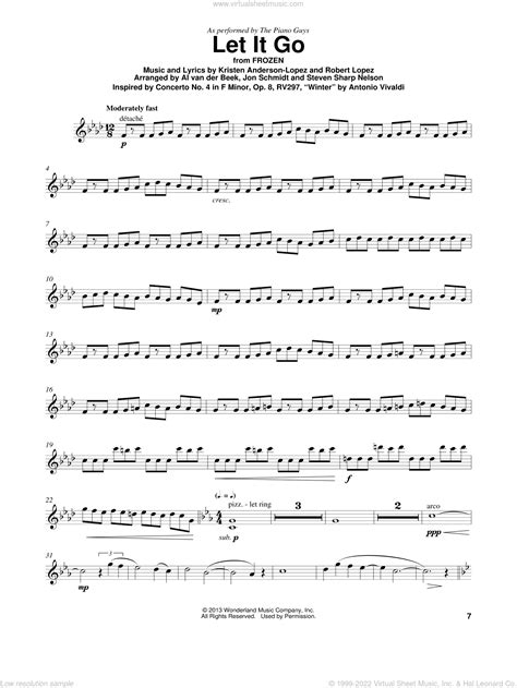 Let It Go Sheet Music