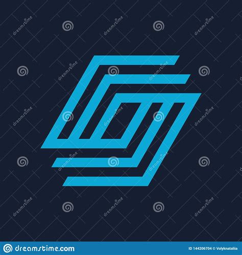 Colorful Abstract Logo Design Template Stock Vector Illustration Of