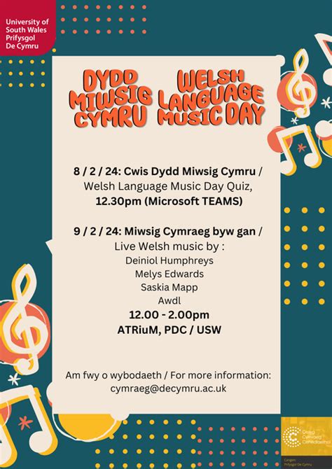 Welsh Language Music Day 2024 University Of South Wales