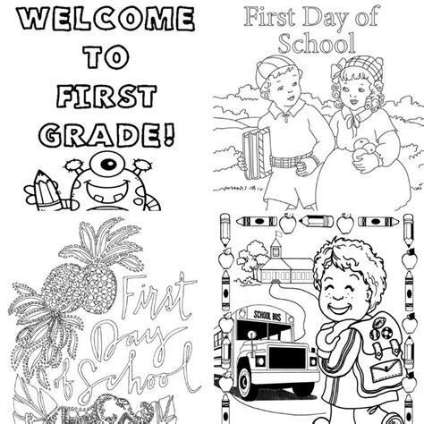 20 Free First Day of School Coloring Pages for Kids