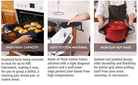 Amazon Pot Holders Cotton Made Machine Washable Heat Resistant Potholder Pot Holder Hot