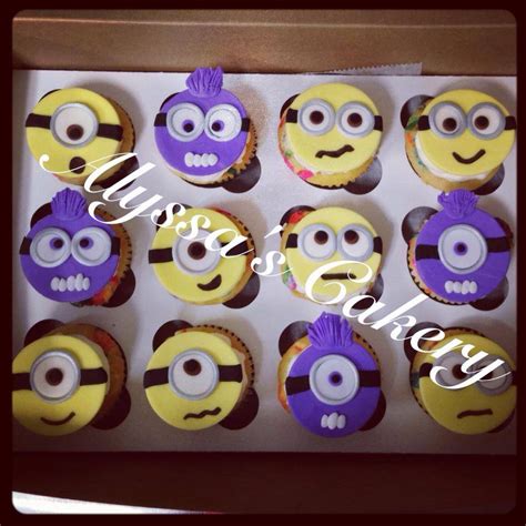 Yellow and Purple Minions - Alyssas Cakery