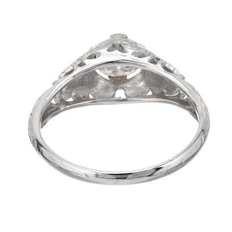 Egl Certified 56 Carat Diamond Platinum Engagement Ring For Sale At