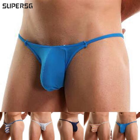SUPER Sexy Men T Back G String Thong Bikini Underwear Mesh Sheer Pouch Brief Shopee Philippines