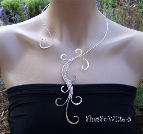 Sterling Silver ShesSoWitte Signature Swirl Collar Sexy Sensuous