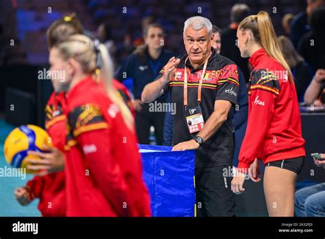 Belgium S Head Coach Gert Vande Broek Pictured Ahead Of A Volleyball