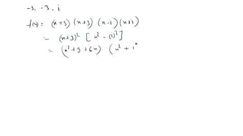 Solved Find A Polynomial Function With Real Coeff…