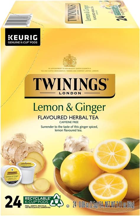 Bigelow Classic Lemon Ginger Herbal Tea Plus Probiotics 18