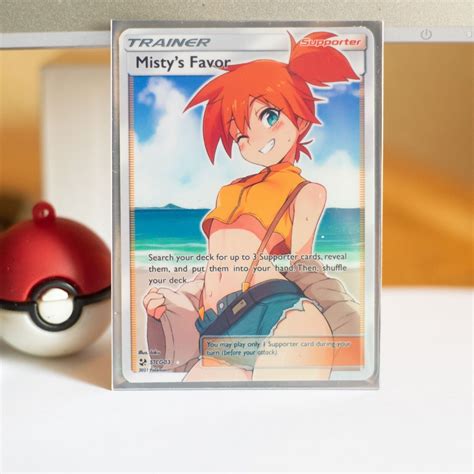 Misty Trainer Goddess Story Girl Anime Waifu Holofoil Card Ebay