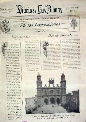 Diario De Palmas - DIARIO DE LAS PALMAS. Nº EXTRAORDINARIO DEDICADO A LAS EXPOSICIONES DE ...