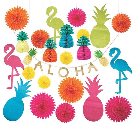 Luau Decorating Kit Pc Oriental Trading Luau Party Supplies