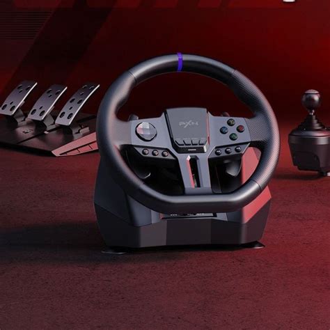 Игровой руль PXN V9 Gen2 Gaming Racing Wheell Black с педалями и ...
