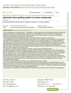 Fillable Online Research Citrusrdf Optimized Citrus Grafting System To