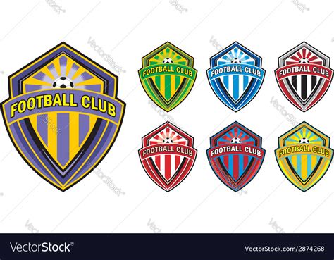 Football club logo Royalty Free Vector Image - VectorStock