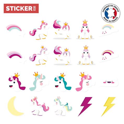 Sticker Licorne Origami Stickers Licorne Stickerdeco Fr