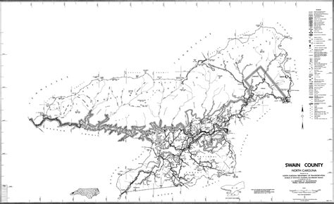 1990 Road Map of Swain County, North Carolina