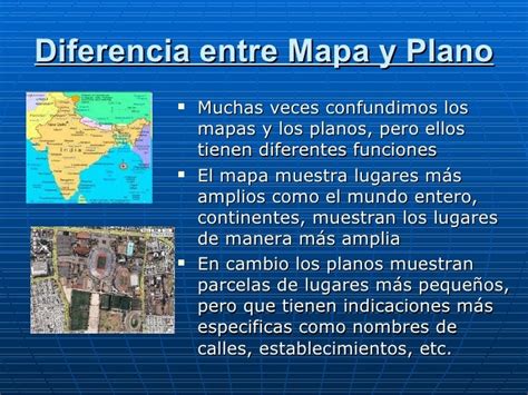 Diferencia Entre Mapa Y Plano Mapa