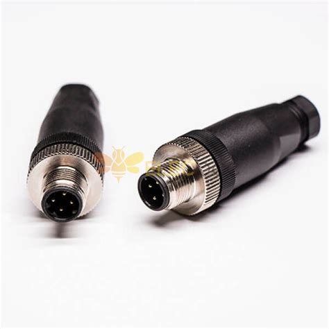 M Field Wireable Connector D Code Straight Pin Male Non Shield Connector