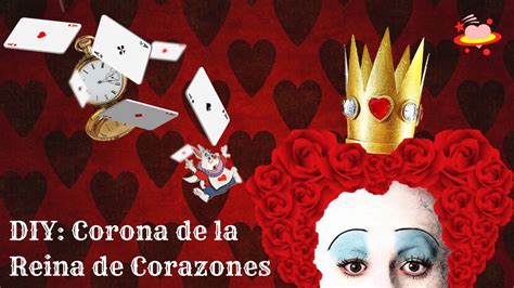 EPC DIY Corona de la Reina de Corazones Alicia en el país de las